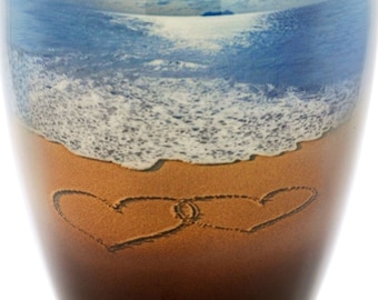 Beach Ocean Cremation Urn | Beach Memories Forever | Themed Beach and Ocean Cremation Urn