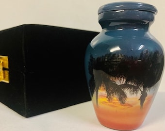 Palm Sunset, Keepsake Cremation Urn