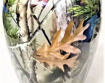 Cremation Urn | Urn for Ashes |  Cremation urn for Hunters | Adult Full Size | Camouflage Cremation urn | Ash urn for Hunters