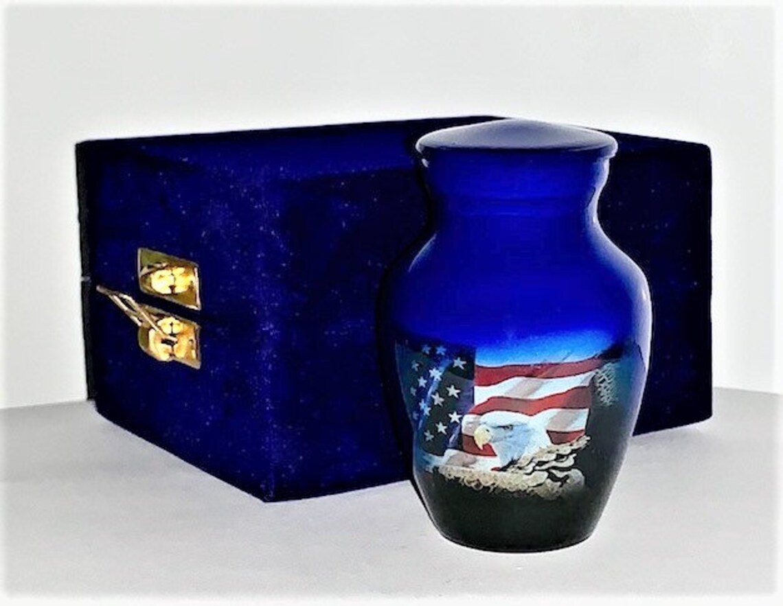 Patriotic Freedom Keepsake Urn Cremation Urn Urn for Ashes Etsy