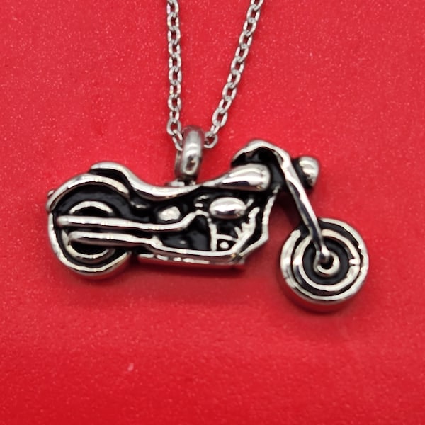 Motorcycle Cremation Pendant | Remembering someone who loved their Bike | Cremation Pendant and Jewelry