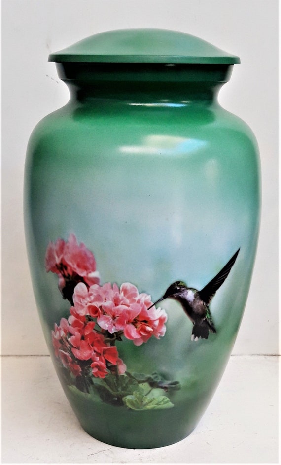Adult Human Cremation Urn Hummingbird Themed bird urn Etsy