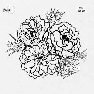 Bouquet floreale PNG sublimazione design download, png floreale, png elegante, png bambina, png da donna, fiori