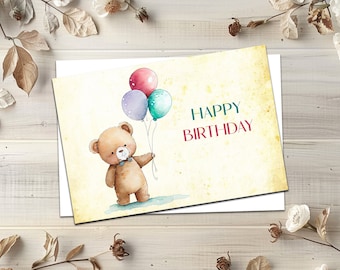 Happy Birthday card, Greeting card