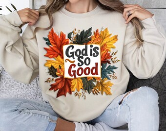 God is So Good Png Clipart, Fall Christian Png, Autumn Png, Christian Faith Png, Fall Vibes Png, Fall clipart, Autumn clipart