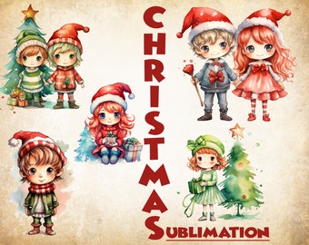 Cute Christmas clipart, Happy Christmas, Merry Christmas, Christmas sublimation, Christmas designs, PNG