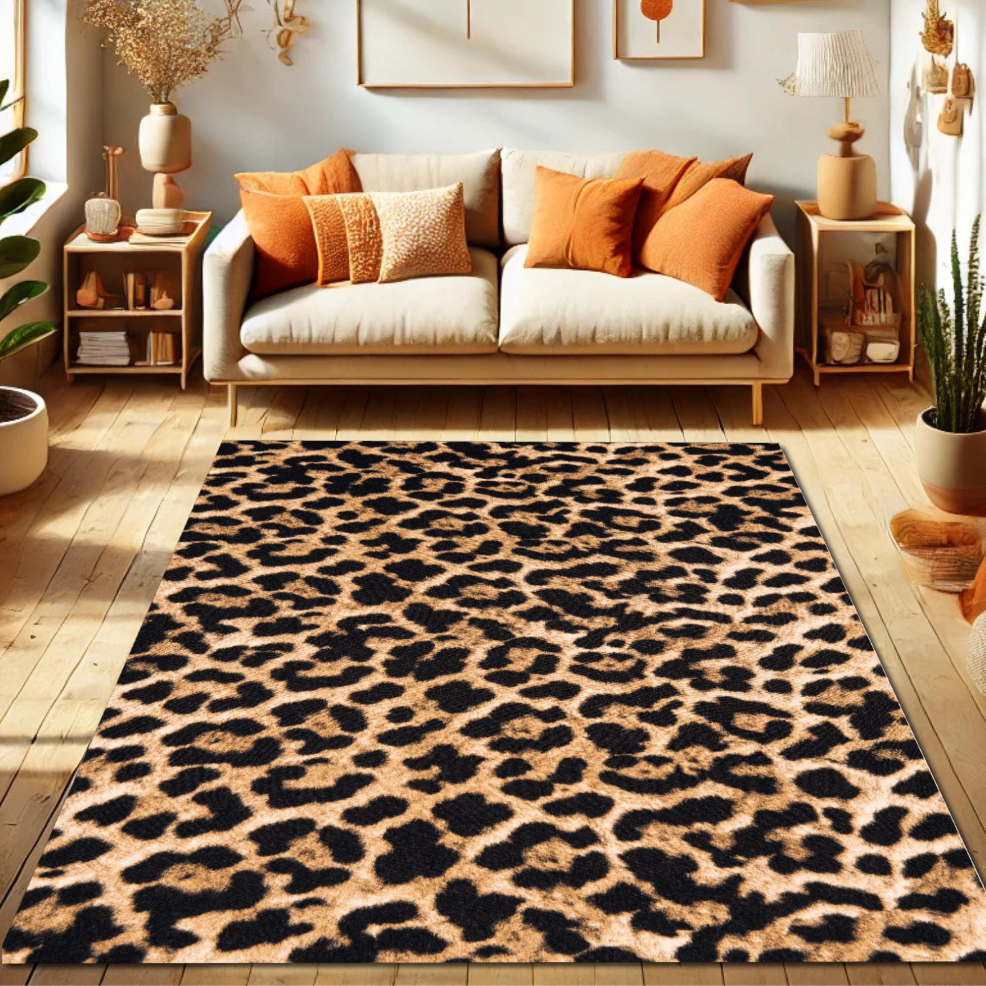 ヒョウ柄のラグ - Etsy 日本