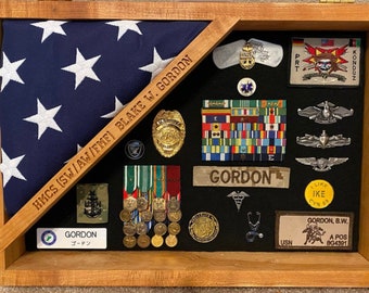 3' X 5' Memorial Flag Display Case (Cerimonial)