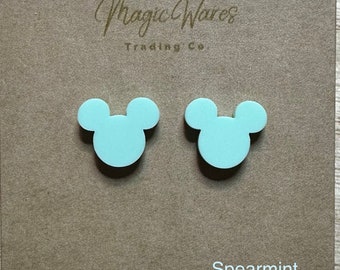 Pastel Studs, 9 Colors to choose from, Laser cut Stud Earrings, Pierced Earlobe Studs, Made to order, Handmade Earrings