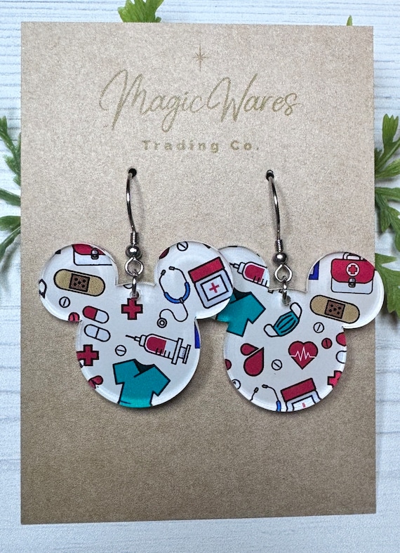Acrylic Nurse Earrings Acrylic Nurse Earrings
