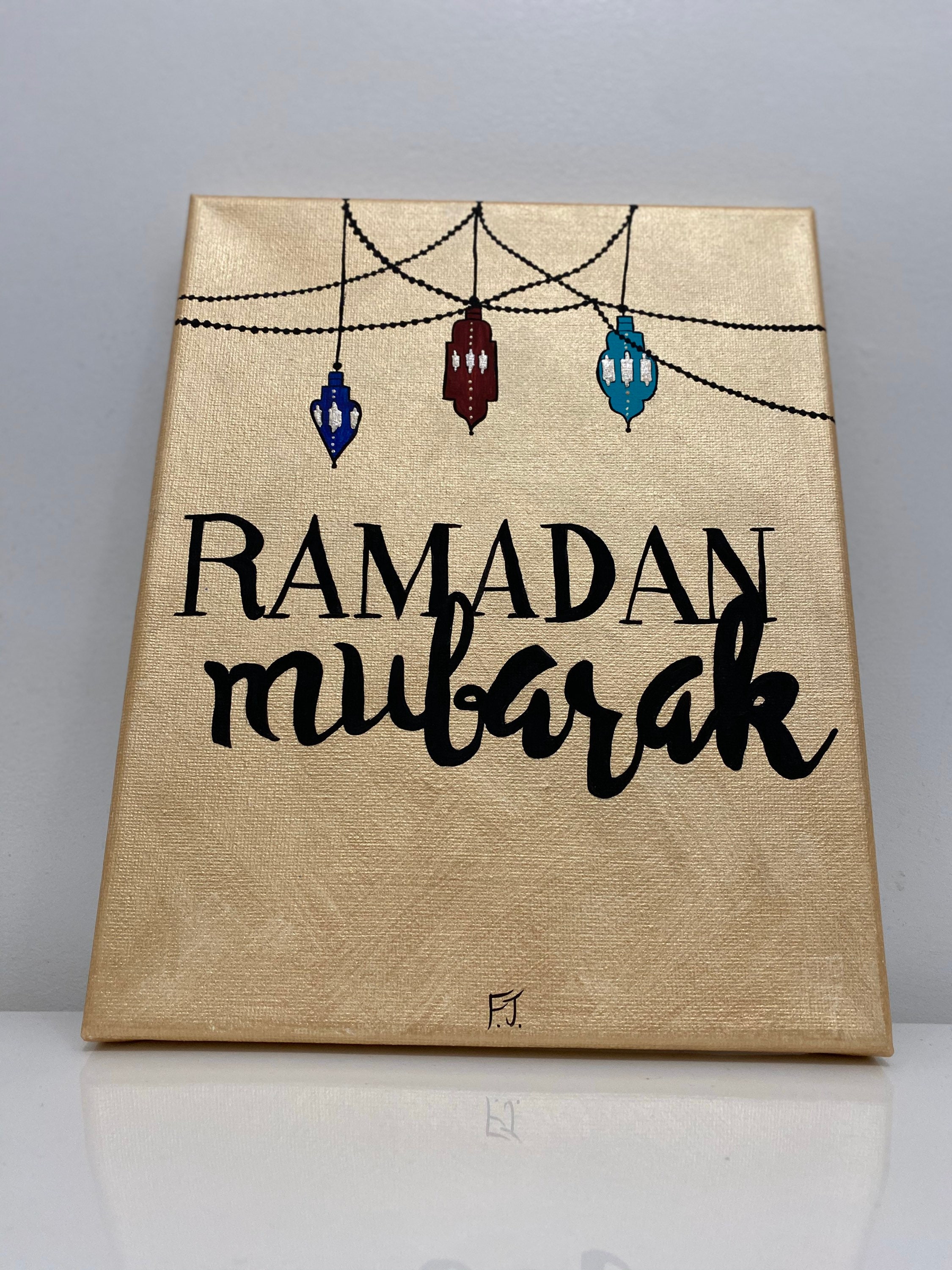 Ramadan Mubarak 8x10 Painting - Etsy Ramadan Mubarak 8x10 Painting - Etsy
