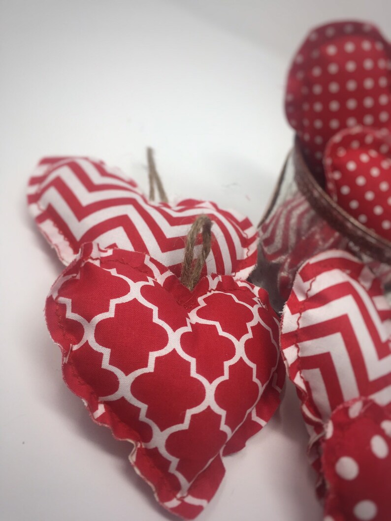 Fabric Hearts Farmhouse Decor Rustic Hearts Fabric & Etsy