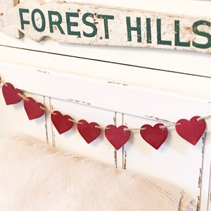 Heart Banner | Valentines Day Banner | Rustic Valentines | Photo Prop