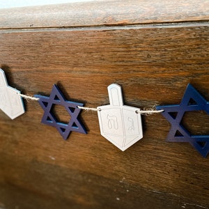 Hanukkah Banner | Dreidel  Banner | Star of David Banner | Rustic Hanukkah | Farmhouse Decor | Photo Prop | Hanukkah Decor | Hanukkah