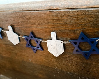 Hanukkah Banner | Dreidel  Banner | Star of David Banner | Rustic Hanukkah | Farmhouse Decor | Photo Prop | Hanukkah Decor | Hanukkah