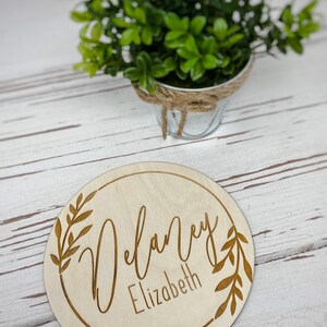 Engraved Name Announcement | Birth Announcement | Engraved Birth Announcement | Baby Announcement | Photo Prop