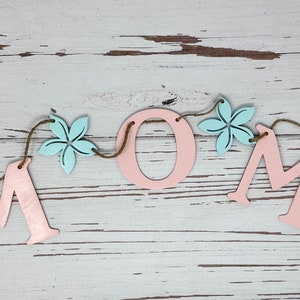 MOM Banner | Mother’s Day Banner | Flower Banner | Rustic Mother’s Day Banner | Photo Prop