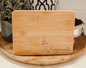 Custom Engraved Bamboo Cutting Board