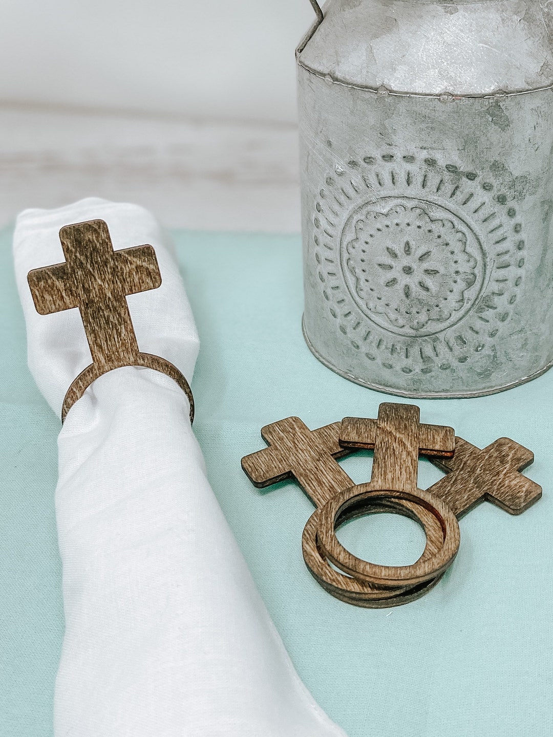 Cross Napkin Rings Easter Napkin Rings Baptism Napkin Rings Christening