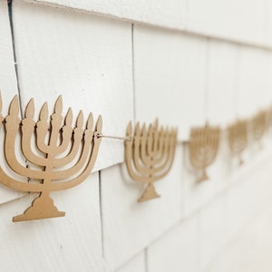Hanukkah Banner | Menorah  Banner | Menorah | Rustic Hanukkah | Farmhouse Decor | Photo Prop | Hanukkah Decor | Hanukkah