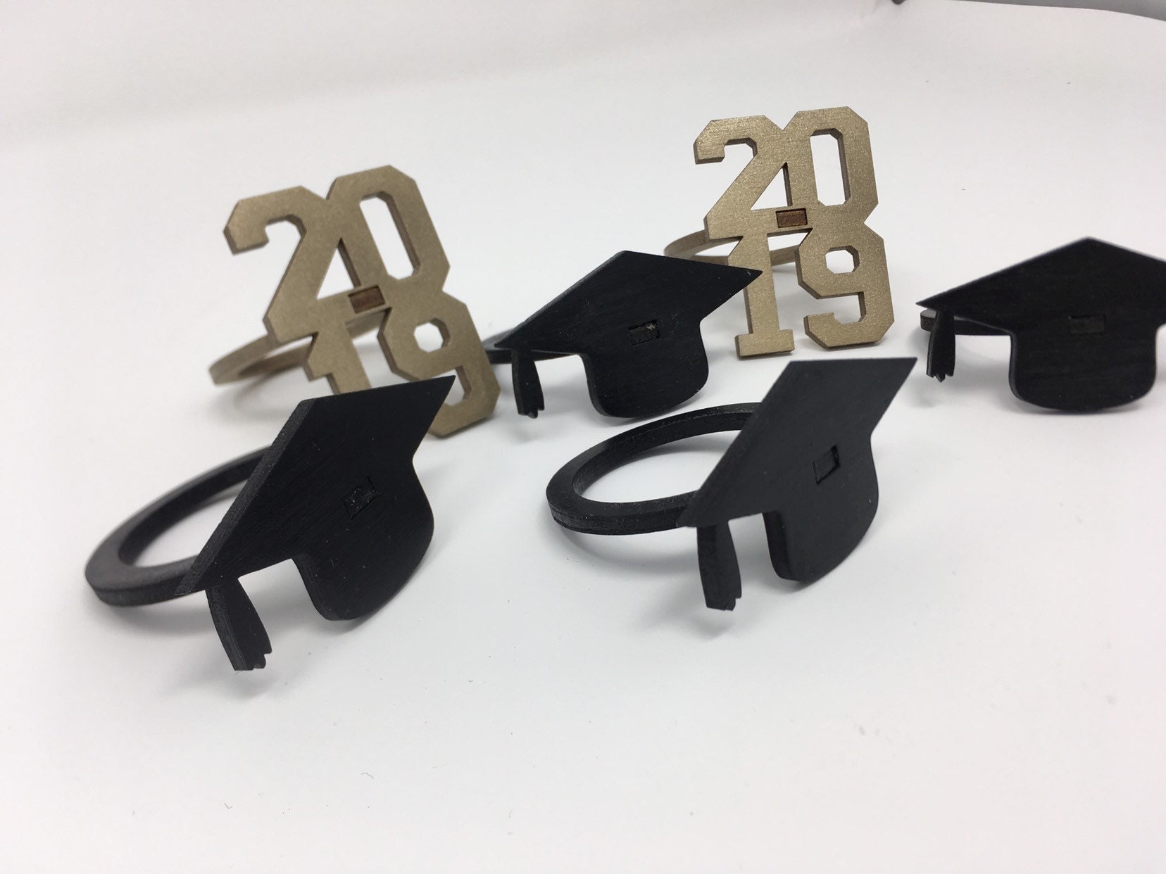 Graduation Cap Napkin Rings 2022 Napkin Rings Graduation Etsy