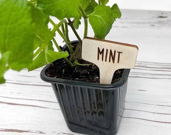 Herb Markers | Wooden Garden Markers | Plant Markers | Garden Markers