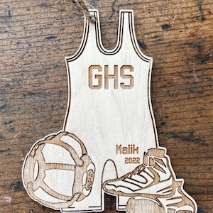 Wrestling Jersey Ornament  | Engraved Wrestling Singlet  Ornament  | Wooden Sports Ornament | Singlet Ornament | Engraved Sports Ornament