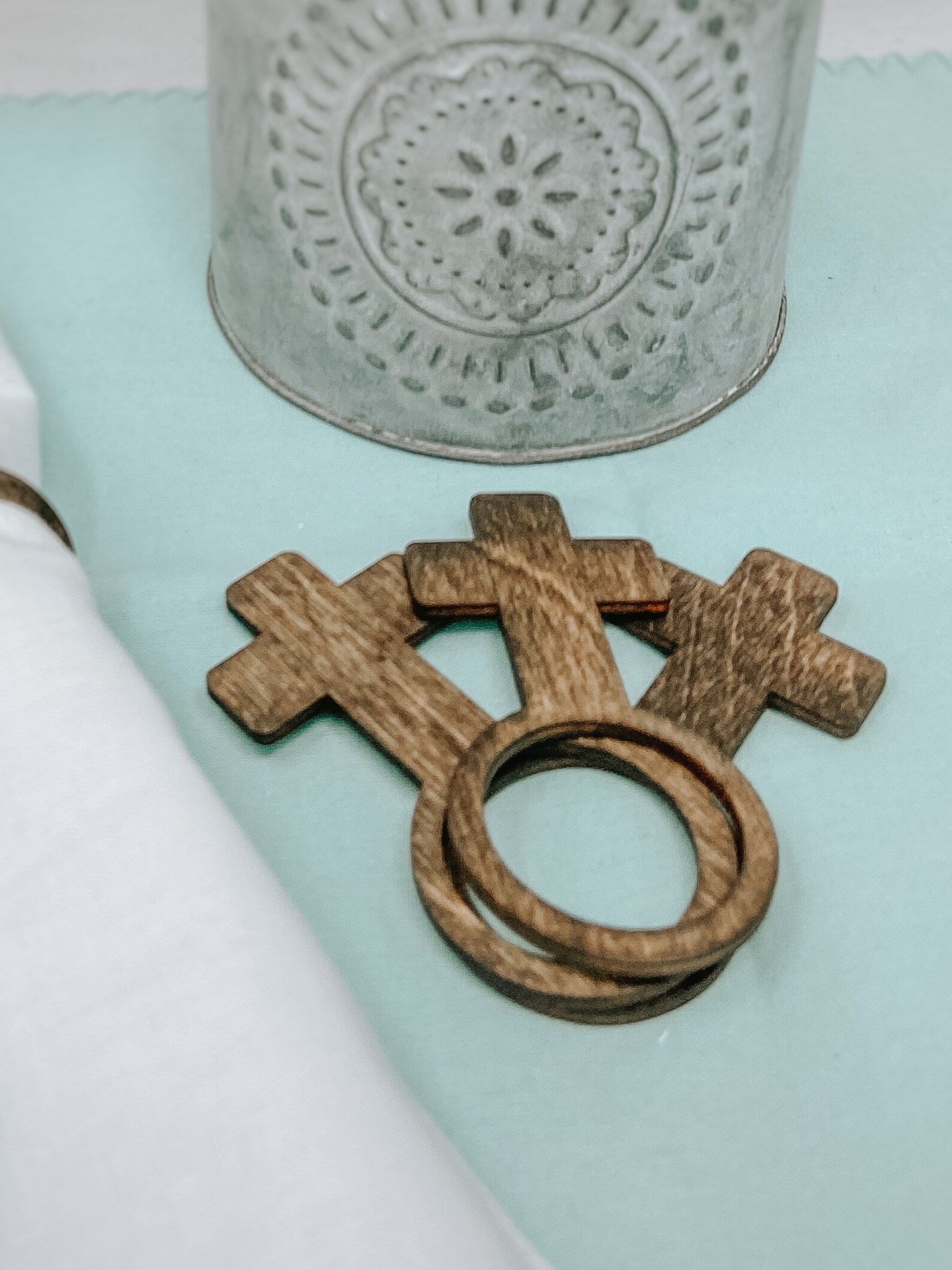 Cross Napkin Rings Easter Napkin Rings Baptism Napkin Etsy