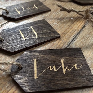Place Tag | Name Tag | Stocking Tag | Rustic