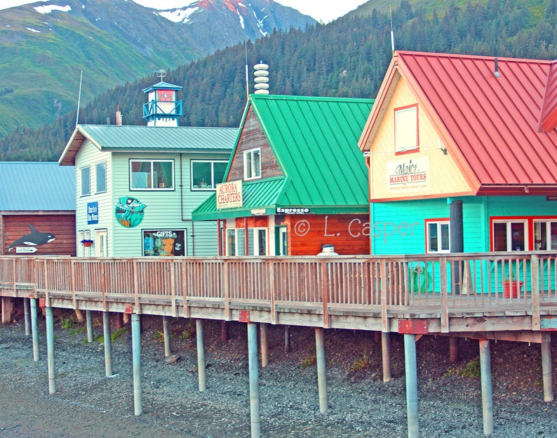 No. 237.. seward Alaska Harbor Beach Stores Etsy