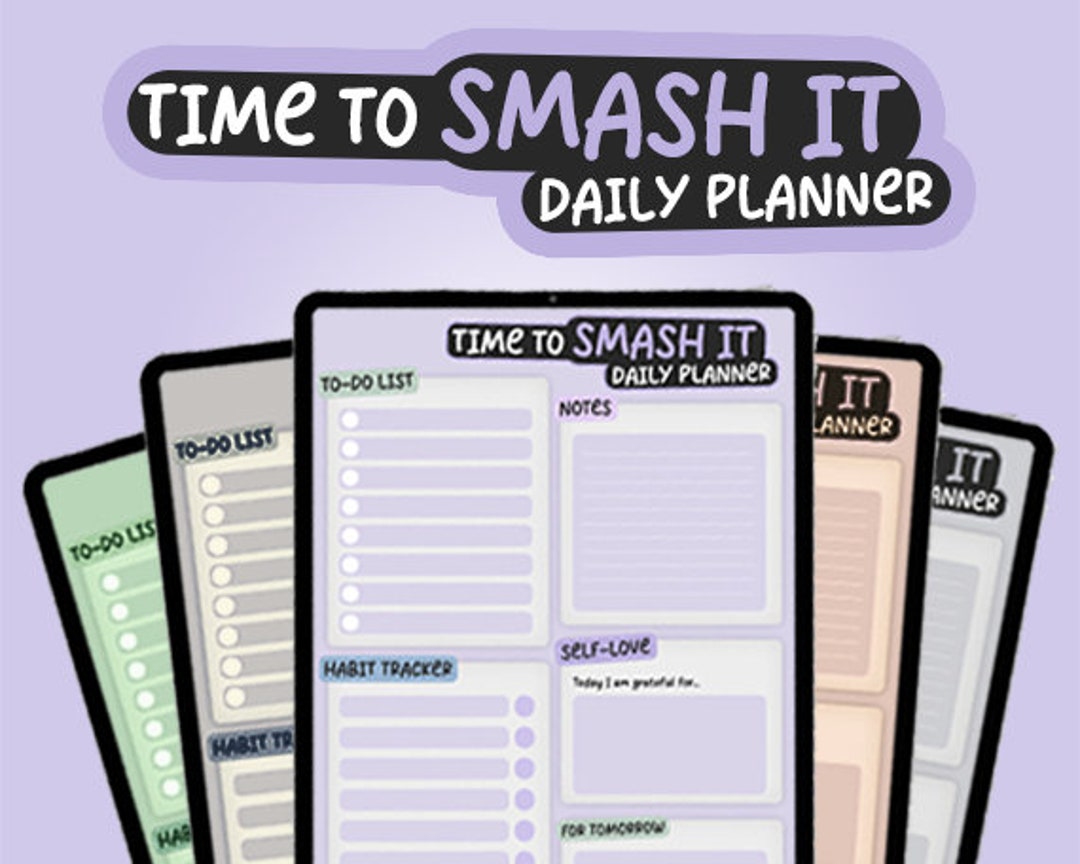 Let's Smash It | Digital Planner | Daily Planner | iPad Planner ...