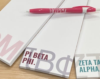 Sorority Notepad - Pi Beta Phi