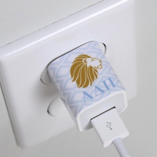 Alpha Delta Pi Sorority Charger Wrap - Greek iPhone charger wrap