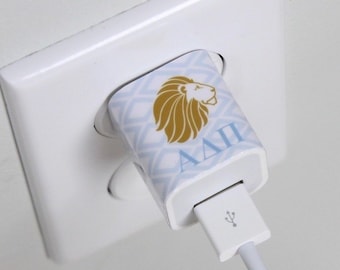 Alpha Delta Pi Sorority Charger Wrap - Greek iPhone charger wrap