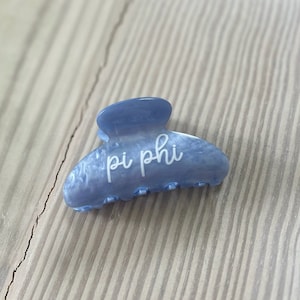 Pi Beta Phi Sorority Hair Clip - Hair Claw