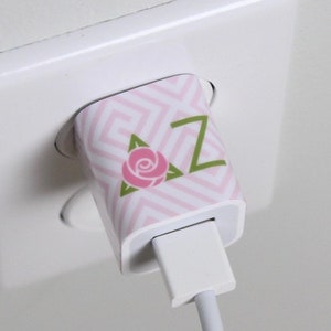 Delta Zeta Sorority Charger Wrap - Greek iPhone charger wrap