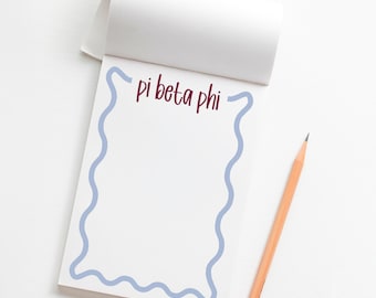 Sorority Notepad - Pi Beta Phi