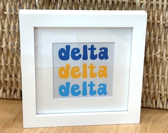 Delta Delta Delta Framed Print