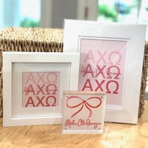 Alpha Chi Omega Sorority Art Prints - Room Decor