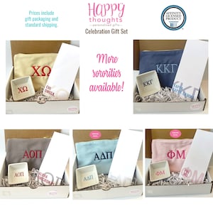 Sorority Celebration Gift Set 2025 - Bid Day Basket - Sorority Gift Bundle - Initiation Gift - Free Shipping