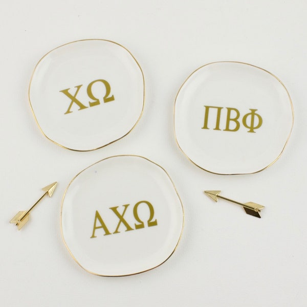 Sorority Ring Dish - Pin Dish - Trinket Tray