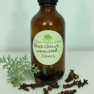 Black Walnut Wormwood Cloves Complex- 4 oz - Tincture Blend in Alcohol