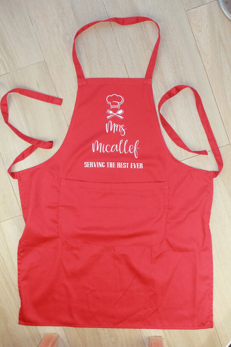 Personalized apron for women & men Custom name apron with Etsy