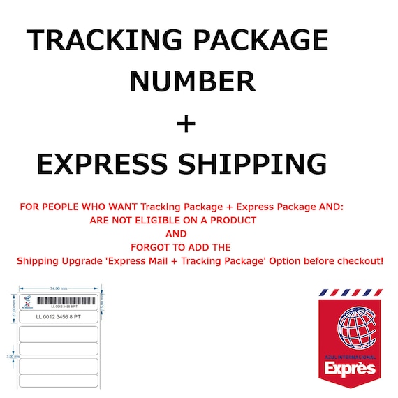Add Tracking Package Express Package If Not Eligible on a Etsy
