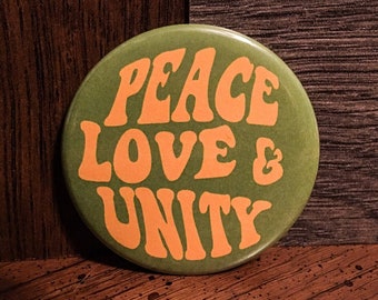 Peace Love & Unity GVF inspired 2.25inch button
