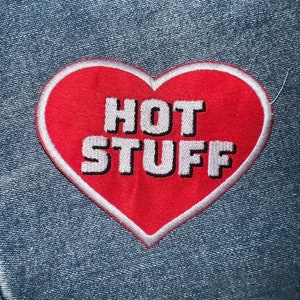 Hot Stuff Vintage inspired 1970s-80s patch handmade old school hippie