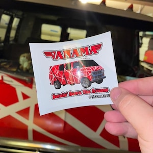 VANAMA Van Halen Van Aufkleber