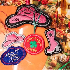 Chappell Roan tribute Ornaments vintage style pink pony club hot to go