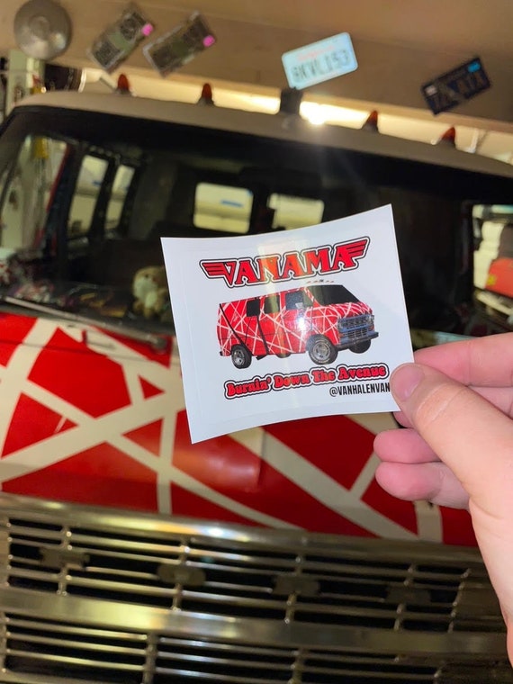 VANAMA Van Halen Van Sticker Etsy