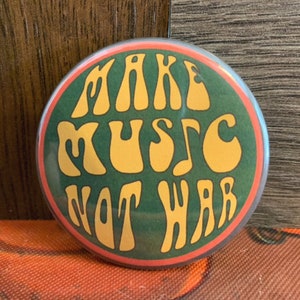 Make Music Not War 2.25inch buttons